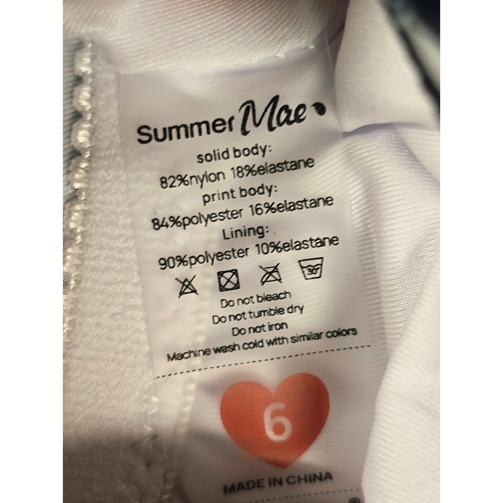 Summer Mae Swim Romper with Pockets One Piece Women with Short Boyleg Sz 6 - Picture 13 of 14